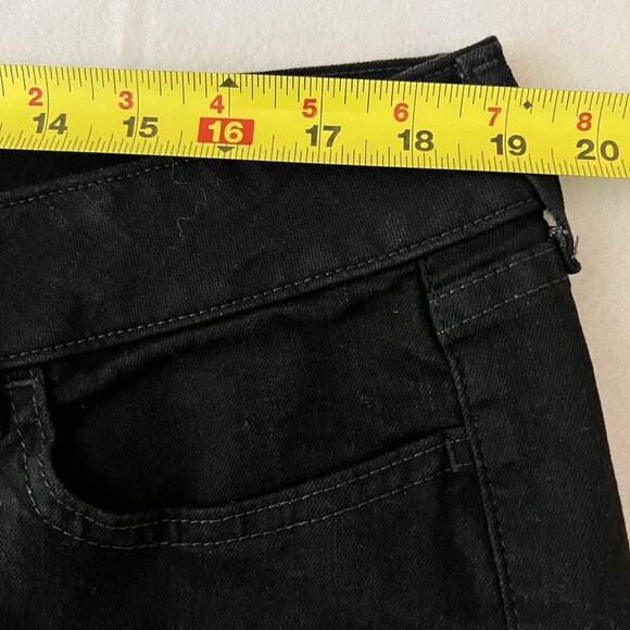 Riders by Lee Women's Stretch Black Denim Jeans Size 18P Boot Cut Mid Rise - Picture 9 of 12